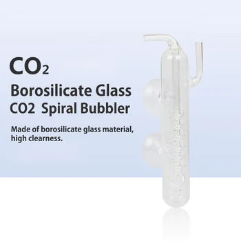 CO2 Spiralės Barboterio CO2 Difuzorius Akvariumo Bakas Įranga, Stiklo Purkštukai Reguliatorius, Counter Spiralė su 2 Atžalų Siurbimo Taures