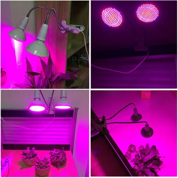 Dual 200 Led Augalų Auga lemputės, Lempos, Stalas Įrašo Turėtojo nustatyti, Gėlių, Daržovių Patalpų Auga šiltnamio efektą sukeliančių hydroponics