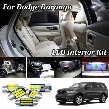 Baltos spalvos Canbus Dodge Durango led interjero Žemėlapis Dome Kamieno Daiktadėžė Durų Licencijos Plokštės lempos šviesos Rinkinys (1998-2020)