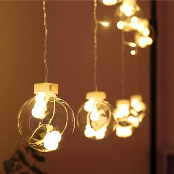 LED užuolaidų, norinčių pasaulyje šviesos string Pasakų girlianda ant lango uždaras miegamasis, balkonas, svetainė apdailos šviesos