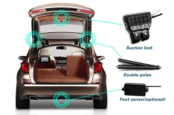 Geriau Smart Auto Elektros Uodega Vartų Pakėlimo Mercedes Vito 2016+ metų, labai geros kokybės, nemokamas pristatymas! su siurbimo užrakinti!