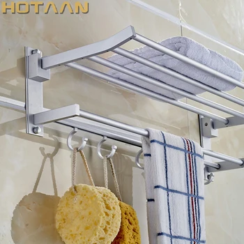 Vonios rankšluosčių laikiklį, Sulankstomas rankšluosčių džiovykla, oksidavimas, aliuminio rankšluosčių džiovykla su kabliukais YT-4003