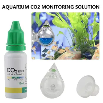 CO2 Testeris Akvariumą CO2 Monitoringo Skysto Vandens Bakas Testas, Tirpalas CO2 Nuolat Testas Akvariumo Žuvų Bakas Prekes