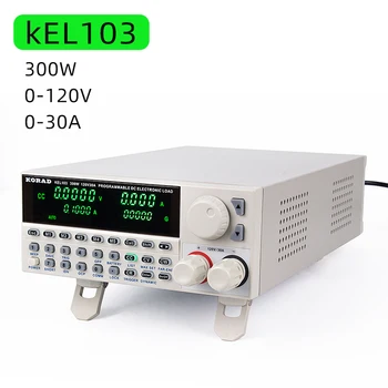 KORAD KEL103 programavimo, Skaitmeninės Kontrolės DC Elektroninis Apkrovos 300W Profesionalios elektros Baterijos Testeris 120V 30A