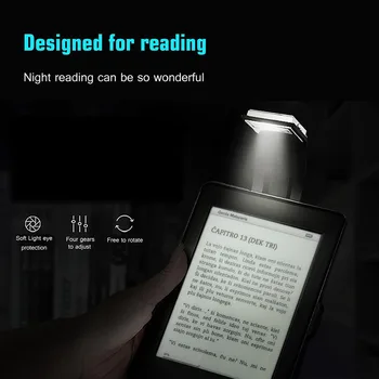 Nešiojamų Kūrybos veidrodėliai LED Skaitymo Knyga, Šviesa, Su Nuimamu Lankstus Įrašą USB Įkrovimo Lempa eBook Skaitytojai
