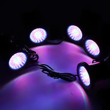 Atsparus vandeniui 16 LED Spalva Keičiasi Kraštovaizdis Akiratyje Vandens Žolės Užpildyti Vietoje Lemputė su Nuotolinio Valdymo Akvariumo Žuvų Bakas Tvenkinys