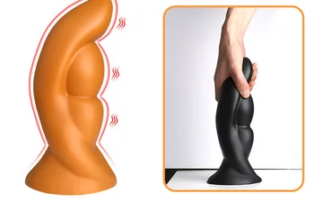 Naujas Silikoninis Super Minkštas Didelis Analinis Dildo Butt Plug Vyras Prostatos Masažas Iš Makšties, Išangės Stimuliavimas Dilator Suaugusiųjų Žaidimas Sekso Žaislas