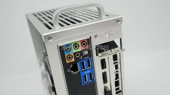Visi aliuminio HTPC ITX mažas važiuoklės žaidimų kompiuterį atveju paramos Grafika kortelės RTX2070 i7 8700 PK39 K39