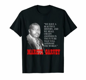 Istorija Black T-Shirt Marcus Garvey Mes Juodosios Istorijos Mėnesį Gražus