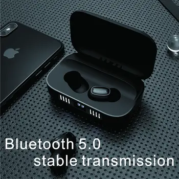 TWS Bluetooth V5.0 Ausinės Belaidės Ausinės Su Mikrofonu Sporto Vandeniui Ausines 2000mAh Baterija Langelį 