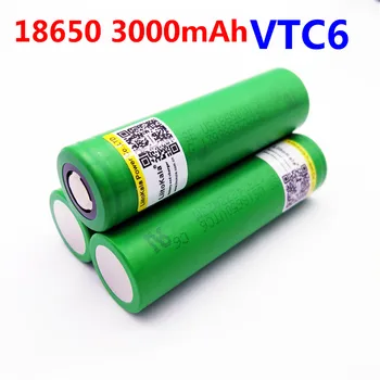 Liitokala VTC6 18650 3000mAh), 3,7 v įkrovimo baterija (akumuliatorius US18650VTC6 30A žaislai, įrankiai flashligh
