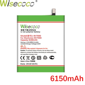 Wisecoco BV7000 2VNT 6150mAh Naują Galingą Bateriją Blackview BV7000 BV 7000 Pro V575868P Baterijos Pakeitimas+Sekimo Numerį