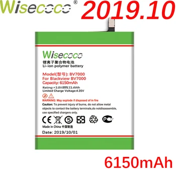 Wisecoco BV7000 2VNT 6150mAh Naują Galingą Bateriją Blackview BV7000 BV 7000 Pro V575868P Baterijos Pakeitimas+Sekimo Numerį
