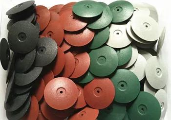 40pcs/set Dantų Gumos Poliravimo diskai, Diskiniai Papuošalai Rotacinis Įrankis Metalo Polisher Sumaišyti 22*3,5 mm
