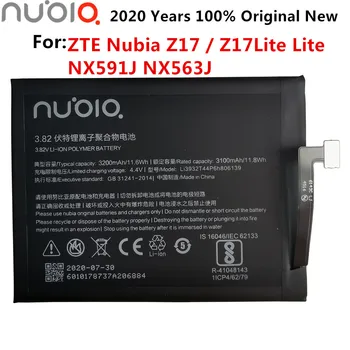 Li3932T44P6h806139 Baterija ZTE Nubija Z17 NX563J Baterija, 3200mAh