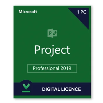 Microsoft Project Professional 2019 Skaitmeninis Licencija