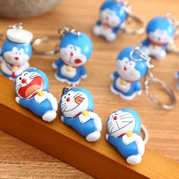 Animacinių filmų Mielas Doraemon Keychains 1 set Kūrybos Anime Katė Doraemon Key Chain Pakabukas Vaikams Maišelį paketų prižiūrėtojų raktinę Dovanos, žaislai