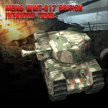 Meng WWT-017 Britų Pėstininkų Tankas Churchill Q Edition 