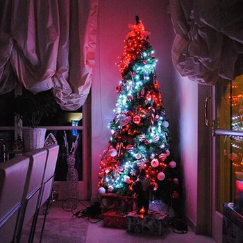 LED Eilutės Žiburiai Kalėdų Eglutė Dekoras 5/10/20m 50/100/200LED App Nuotolinio Valdymo Apšvietimo String Dropshipping (Ne Telefonu)