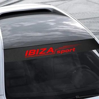 135cm x 20cm Automobilio Lango Lipdukas Lipdukas Priekinis Stiklas skėtį nuo saulės šviesą Atspindinčios Dekoracija Seat Ibiza Leon cupra Auto accesorios