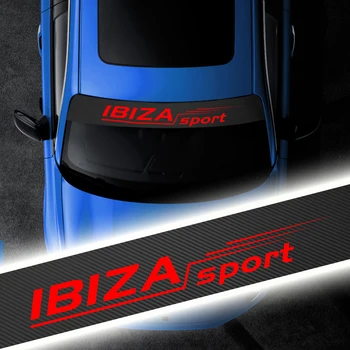 135cm x 20cm Automobilio Lango Lipdukas Lipdukas Priekinis Stiklas skėtį nuo saulės šviesą Atspindinčios Dekoracija Seat Ibiza Leon cupra Auto accesorios