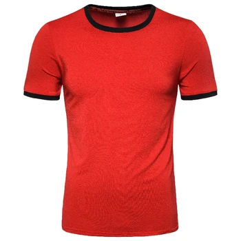 HCXY prekės ženklo vyrai apvalios kaklo trumpomis rankovėmis T-shirt Užsienio prekybos sprogimo marškinėlius vyrų modelių susiuvimo mados t-shirt vyrai