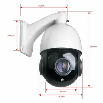 1080P 30X Zoom WIFI POE 2.0 MP PTZ) IP Camera Pan/Tilt Speed Dome Kameros Garso Vandeniui Namų Apsaugos Kamera, IP VAIZDO Kamera