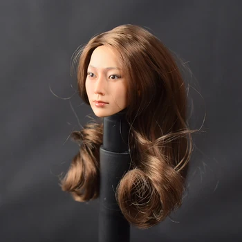 1/6 Masto Priedai KUMIK 16-14 Galvos skulptūra, Drožyba moterų Plaukų Custom Hot F 12 Colių Phicen Hottoys Veiksmų Pav.