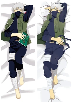 Anime Naruto Uchiha Sasuke Pagalvių užvalkalus Dakimakura Atveju Hatake Kakashi 3D dvipusė Lovos Kūno Hugging Užvalkalas 02