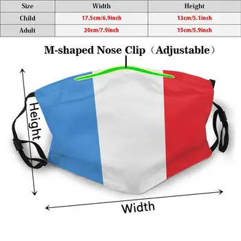 La France Juokinga Spausdinti Daugkartinio Naudojimo Kd2.5 Filtras Veido Kaukė Prancūzijos Vėliavos Simboliu Ir Vėliava La France Prancūzų Tauta