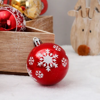 24pcs 6cm Kalėdų Kamuoliukus Ornamentu, Grūdinto Kalėdų Medžio Kabo Menkniekis Dekoro 11UA