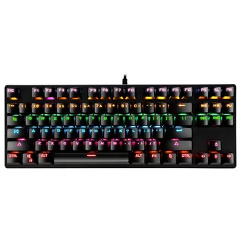 Mechaninė Klaviatūra Žaidimų Klaviatūra K550 Mechaninė USB Klaviatūros spalvotu LED Apšviestas Žaidimų Klaviatūra su Apšvietimu