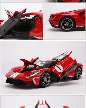 Maisto 1:18 2017 Ford GT Concept Diecast Modelio Sportinis Lenktynių Automobilis Raudonas NEW LANGELYJE,