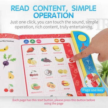 Vaikų mokymosi mašina kūdikių Y-knyga žaislas balso mokymosi knyga plius smart logika pen anglų kalbos ankstyvasis ugdymas studijų knygą pen