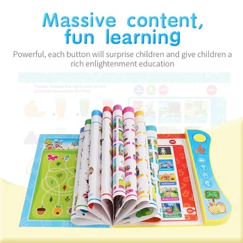Vaikų mokymosi mašina kūdikių Y-knyga žaislas balso mokymosi knyga plius smart logika pen anglų kalbos ankstyvasis ugdymas studijų knygą pen