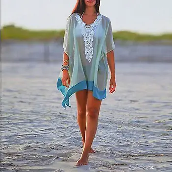 2017 Moterų Maudymosi Kostiumėliai, Ponios Šifono Wrap Paplūdimio Suknelė Sarongas Pareo Bikini Komplektas Danga-Ups Šalikas Moterų Paplūdimio Maudymosi Kostiumą, Didelis