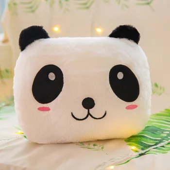 Naujas Spalvingas Panda Pagalvę Pliušinis Žaislas Giant Panda Lėlės Naktį Šviesos Pagalvę Valentino Dienos Dovanos Keturių Spalvų Yra