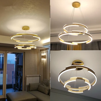 Šviestuvo modernaus stiliaus lempos miegamojo studijų lubų lempa aukso LED lempos kambarį buitinės lempos