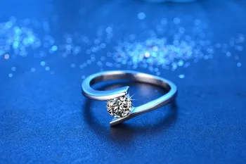 Naujas atvykimo aukštos kokybės super blizga CZ cirkonis 925 sterlingas sidabro ponios'finger žiedai, papuošalai, dovana lašas laivybos