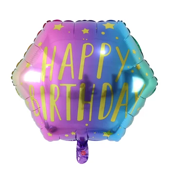 5vnt 22inch spalvinga Diamond su gimtadieniu Balionas spausdinimo Balionas Vestuvių baby shower 1-ojo gimtadienio Dekoracijas Globos