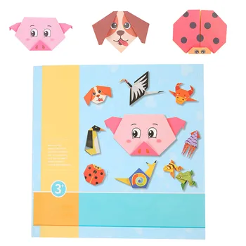 Kūdikių Amatų, Žaislų, 3D 54Pages Origami, Animacinių filmų Gyvūnų Knyga Žaislas Vaikams 
