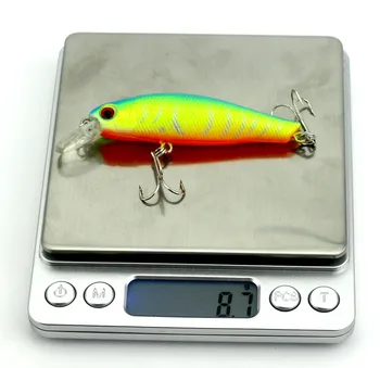 6pcs/set Minnow Žvejybos Masalas 8,5 cm Plastiko Jūros Žvejybos Masalas 3D akių Plūduriuojantis Suvilioti Spręsti Kablys isca dirbtinis False žuvų masalas