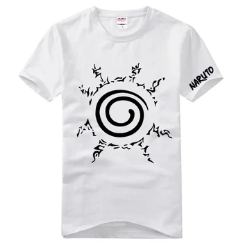 Anime Naruto Shippuuden Uchiha Klano Sharingan Atspausdintas T-shirt Cosplay Kostiumų Kasdien Atsitiktinis Trumpas Rankovėmis Tee Marškinėliai