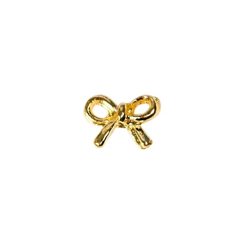 100vnt metalo lankas-mazgas nagų dailės papuošalai, aukso/juoda/rožinė aukso laivapriekio nail art jewelry Japonijos mados nagų dailės lankas-mazgas