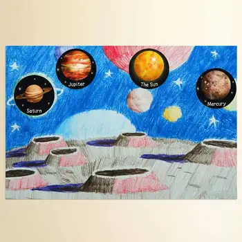 100vnt Saulės Sistemos Planeta Popieriniai Lipdukai Kosmoso Gimtadienio Dekoro Sandarinimo Lipdukas Vaikams Astronomija 