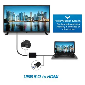 USB 3.0 HDMI suderinamus suderinamus Moterų Audio Video Adapteris Keitiklis, Laidas, skirtas 