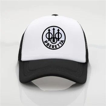 Karinės ventiliatorius Beretta Pistoletas Logotipą, kepuraičių Vasaros Mados hip-hop skrybėlę Vyrai Moterys sunkvežimio vairuotojas hat