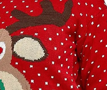 Europos Mados Prarasti Bjaurusis Kalėdų Džemperis Pūkas Elnias Žakardo Moteriški Megztiniai 2019 Nauja Rudens Žiemos Megzti Megztinis M90601