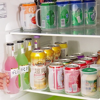 Virtuvės Saugojimo Naujas Alus, Sodos Skardinių Laikiklis Laikymo Virtuvė Organizacijos Šaldytuvas Stovo Plastiko Vietos