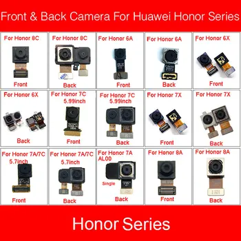 Priekyje & Galinio Galinio vaizdo Kamera, Skirta Huawei Honor Paly 6A 6X 7A 7C 7C 7X 8A 8C Pro 5,7 5.99 į BKK-AL00 BKK-TL00 BKK-AL10 Fotoaparato Remontas